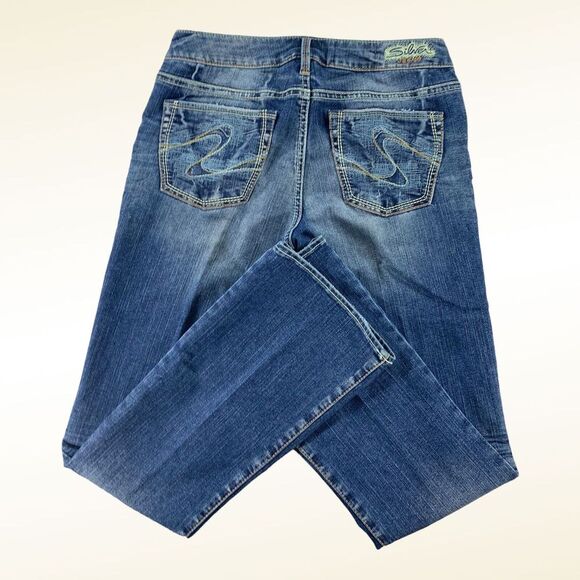 Silver Jeans Denim - Silver Jeans Womens 29x31 Aiko Bootcut Stretch Medium Wash Denim